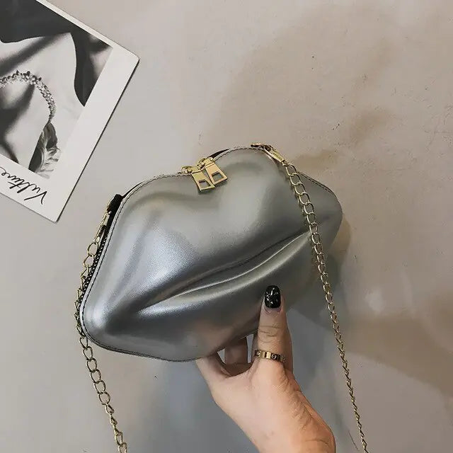 Mini Bags for Women 2023 New Fashion All-match Women's Shoulder Bag PU Solid Color Zipper Crossbody Patent Leather Lip Chain Bag