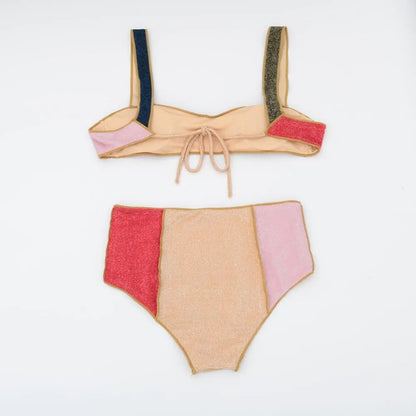 Harriet High Waist Patchwork Bikini