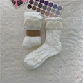 Coral Fleece Warm Breathable Thickening Mid-calf Socks