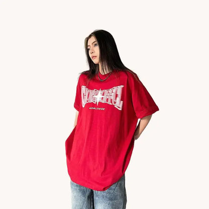 Distorted Letter T-Shirt