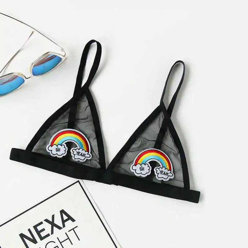 Women Sexy Mesh "Oh Yeah!" Bra