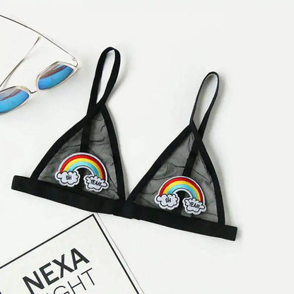 Women Sexy Mesh "Oh Yeah!" Bra