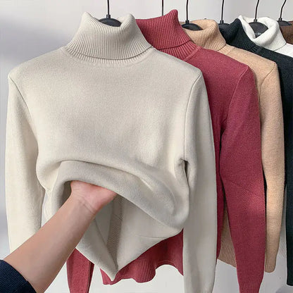 Women Turtleneck Autumn Winter Sweater