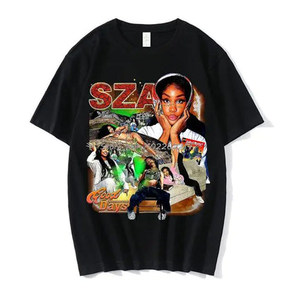 SZA Good Days Graphics T-shirt Hip Hop Rapper 90s Vintage T Shirt