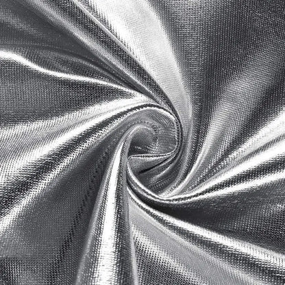 Silver Metallic Casual Hip Hop Heap Trousers