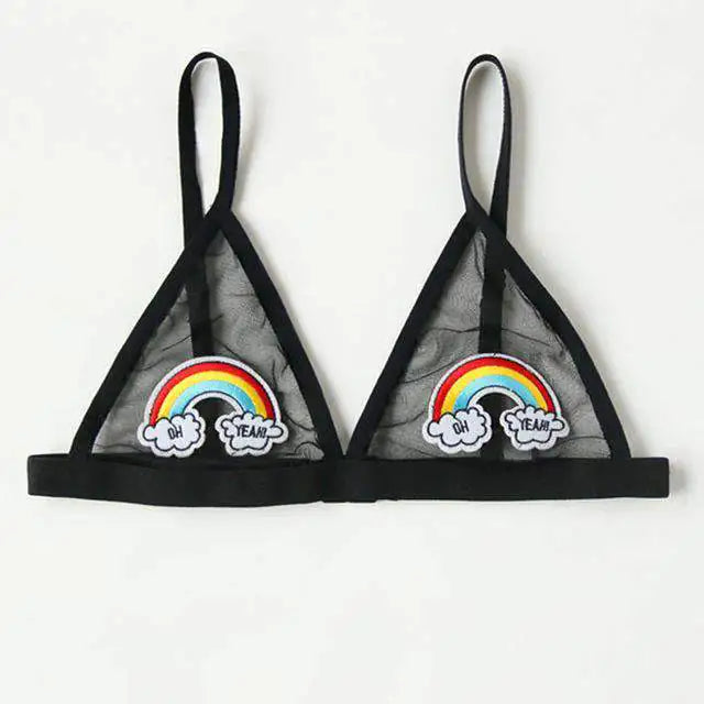 Women Sexy Mesh "Oh Yeah!" Bra