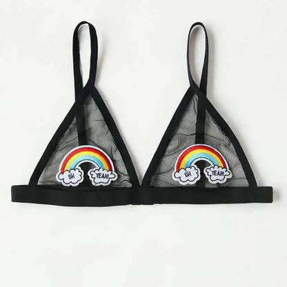 Women Sexy Mesh "Oh Yeah!" Bra