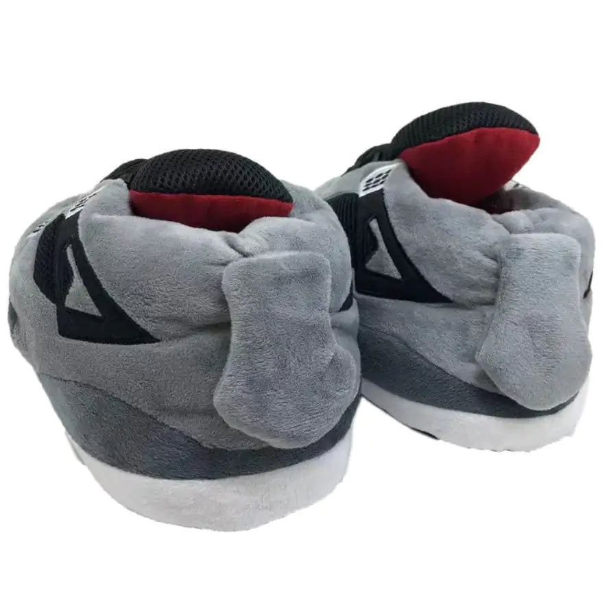 Grey Novelty Sneaker Slippers