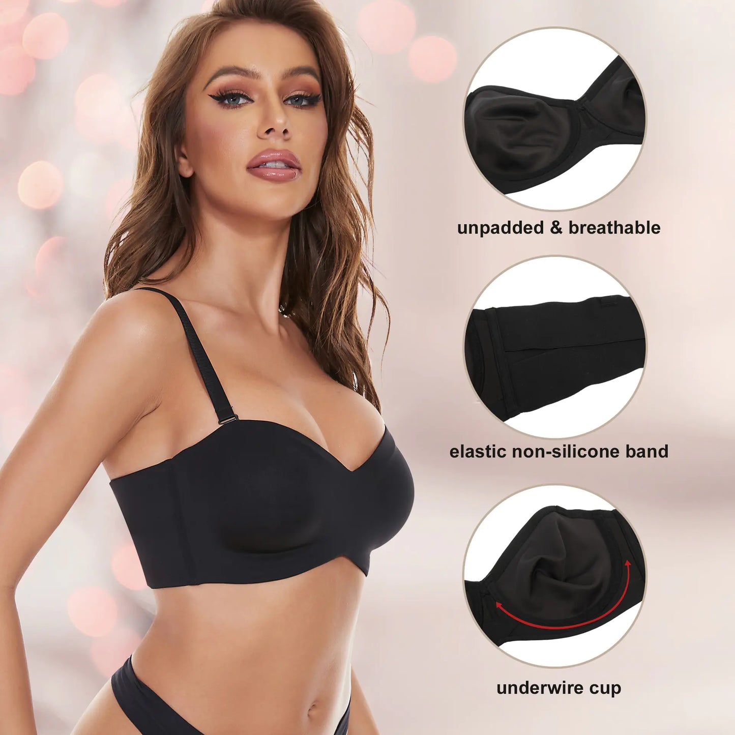 Convertible Lifting Bandeau Bra