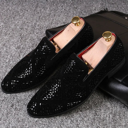 Rhinestone Shining Loafer Shoes