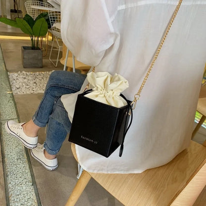 Fashion Drawstring Bucket Purses Bags