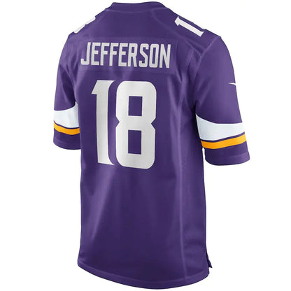 Men’s Minnesota Vikings Justin Jefferson Purple NFL Jersey